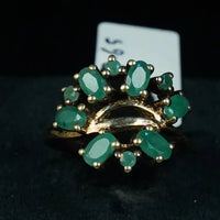 Class with Emerald Ring Silver Jewellery
