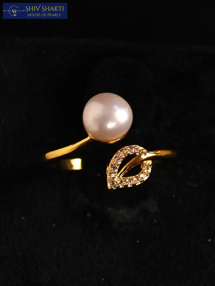 Classic Pearl with Gold Leaf