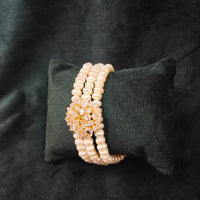 CZ Flower pearl Beauty Pearl Bangles