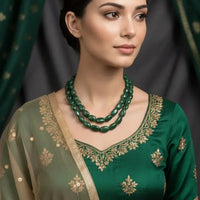 Dashing Green Necklace Gemstones