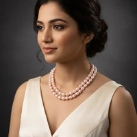 DOUBLE LINE MASTERPIECE PEARL AAA Necklace / Mala