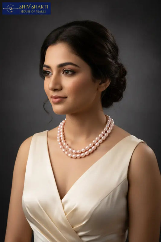 DOUBLE LINE MASTERPIECE PEARL AAA Necklace / Mala