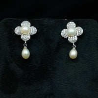 Elegant Pearl Blossom Earring Pearl Earrings