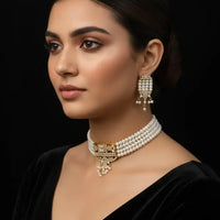 Elegant Pearl Choker