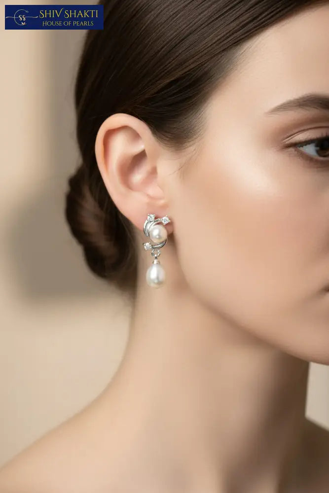 Elegant Pearl Drop Earring Pearl Earrings