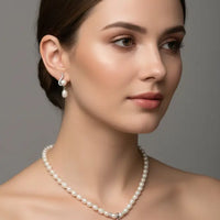 Elegent Korean Pearl Set Pearl Necklace / Mala