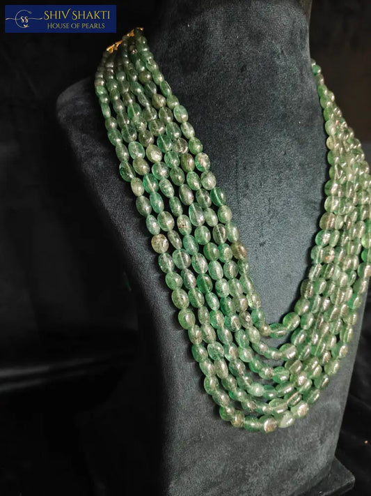 Emerald Mala Gemstones