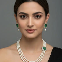Emerald Raaga Pearl Set