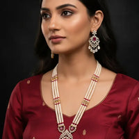 Fine Pearl With Glass Filling Ruby