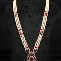 Fine Pearl With Glass Filling Ruby