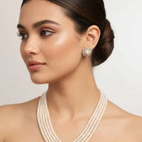 Flower Brooch Necklace