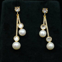 gold plated earrings Pearl Earrings