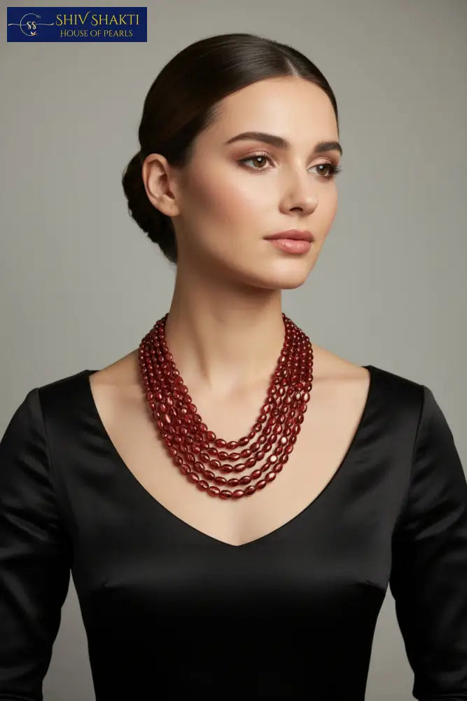 Gomed Stone Mala (Hessonite) Necklace / Mala