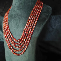 Gomed Stone Mala (Hessonite) Necklace / Mala