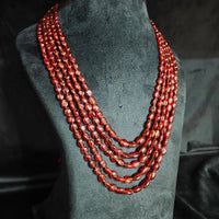 Gomed Stone Mala (Hessonite) Necklace / Mala