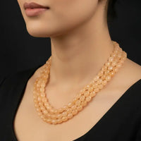 Gracious Necklace in 3 lines Gemstones