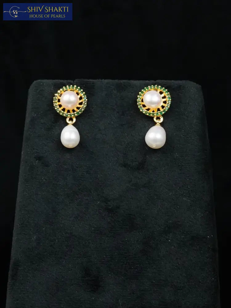 Green Onyx Pearl Necklace Necklace / Mala