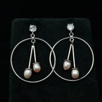 halo pearl drop Pearl Studs