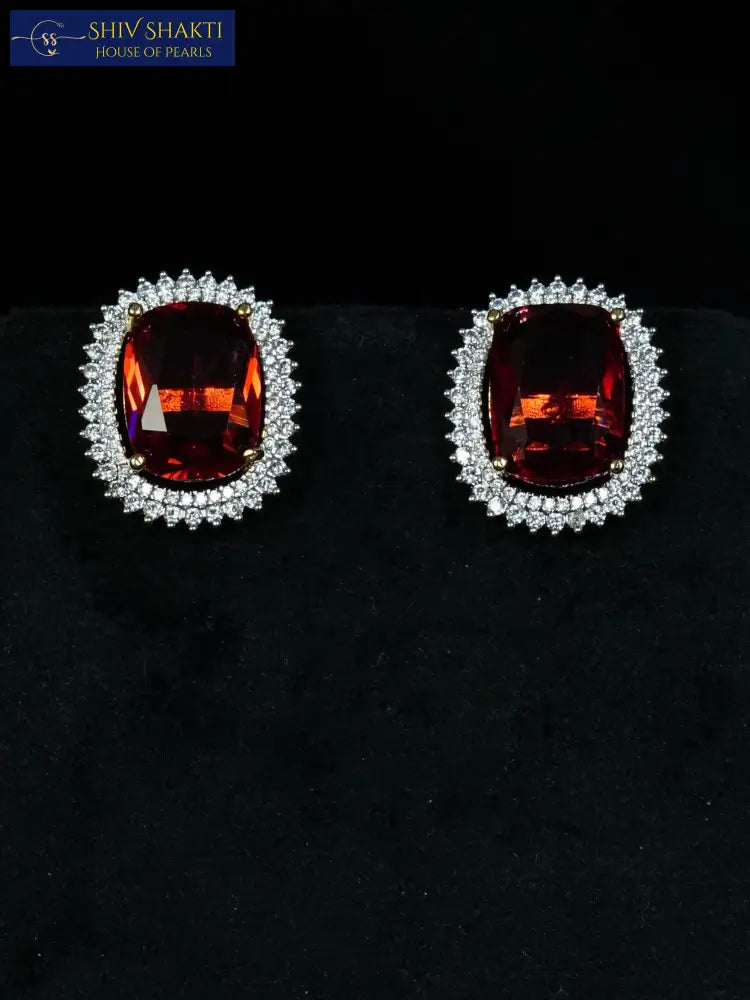 Ivory Ruby Pearl Set