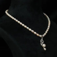 Korean Necklace Pearl Necklace / Mala
