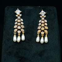 Kundan Earrings With Pearl Drops Pearl Earrings