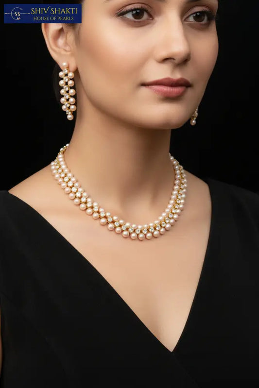 Luna Button Jewel Necklace