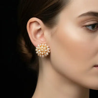 Moti Cluster Studs Pearl Studs