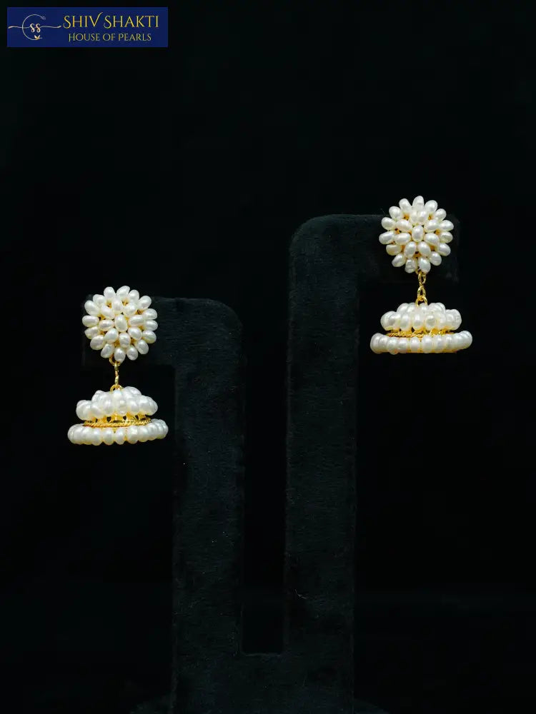 moti jhumki Pearl Earrings