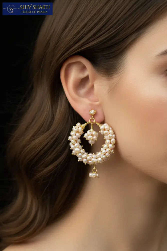 moti kanganas Pearl Earrings