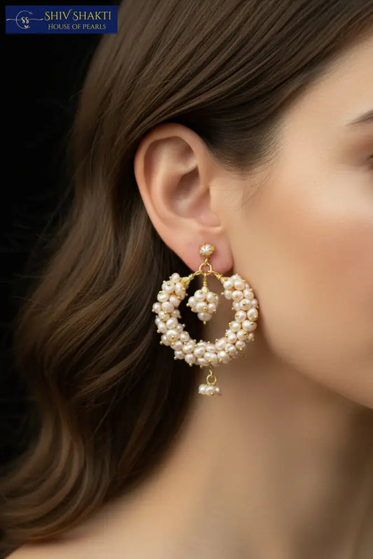 moti kanganas Pearl Earrings