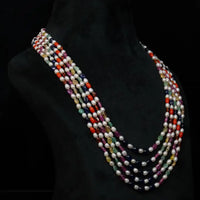 Navratna Necklace 5 lines Necklace / Mala