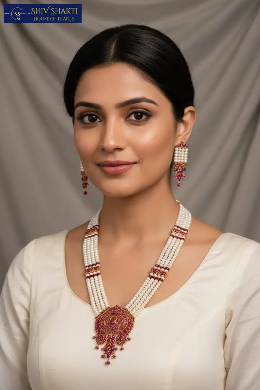 Original Ruby Rani Haar Necklace / Mala