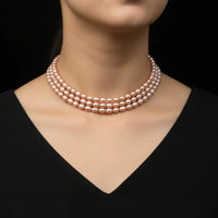 Oval Pearl Choker
