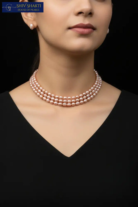 Oval Pearl Choker
