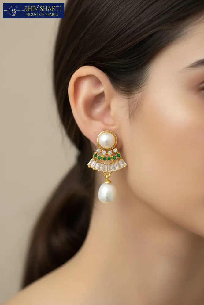 Pavilion Pearl Dangle Pearl Earrings