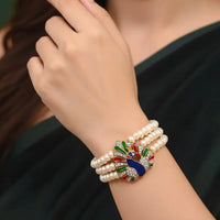 Peacock Pearl Bracelet Pearl Bangles