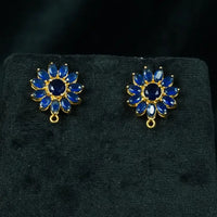 Pearl Brooch With Blue Sapphire