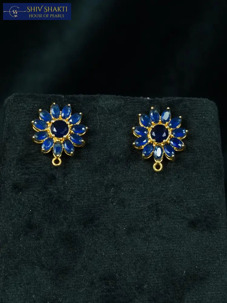 Pearl Brooch With Blue Sapphire