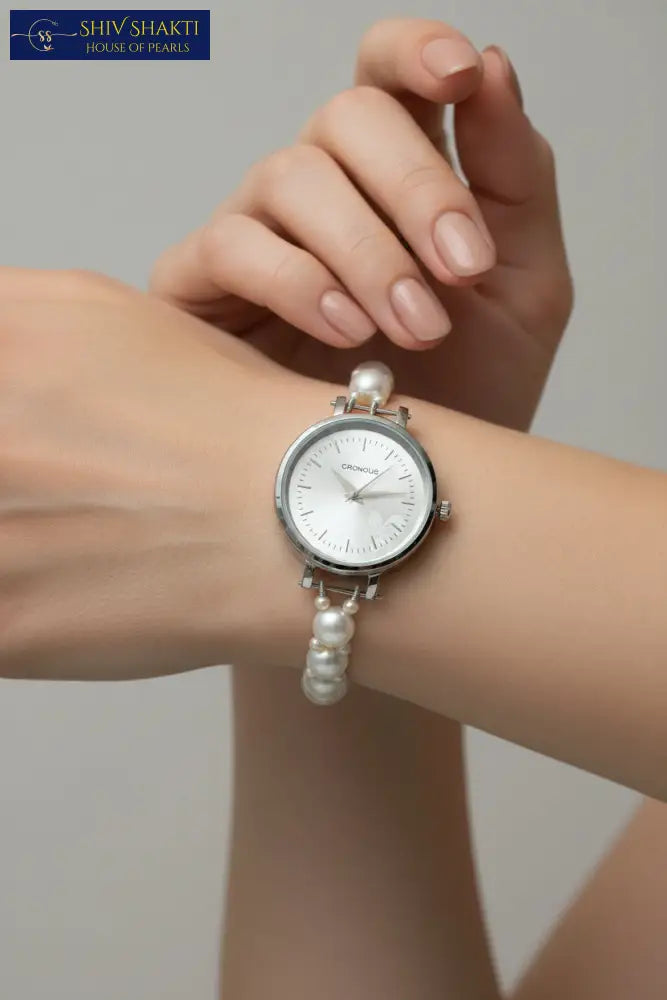 Pearl Button Watch