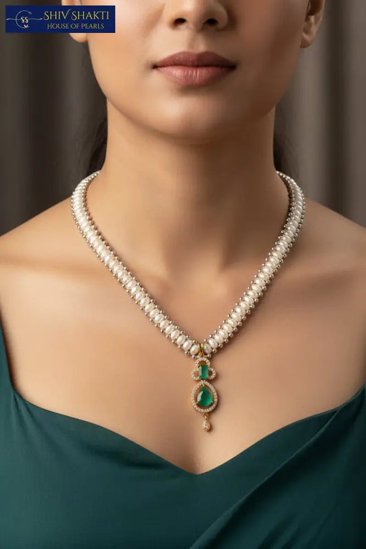 Pearl Chandani Set Necklace / Mala