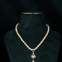 Pearl Drop Necklace Pearl Necklace / Mala