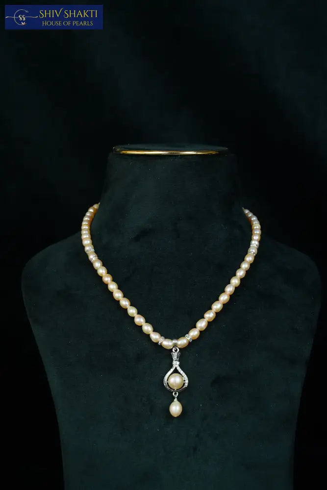 Pearl Drop Necklace Pearl Necklace / Mala