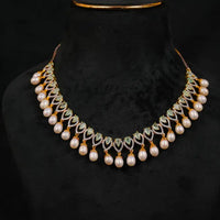 Pearl Drop Necklace Pearl Necklace / Mala