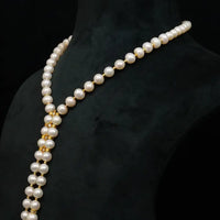 Pearl Drop Pendant Single Line Necklace / Mala