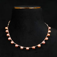 Pearl Elegance in Pink Pearl Necklace / Mala