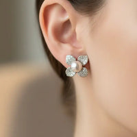 Pearl Flower Stud Pearl Studs