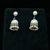 Pearl Jhumka Pearl Earrings