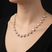 Pearl Masterpiece in peach Pearl Necklace / Mala