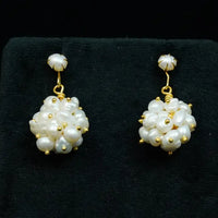 peral cluster drop Pearl Studs