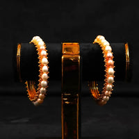 Pink and White Oval 6mm